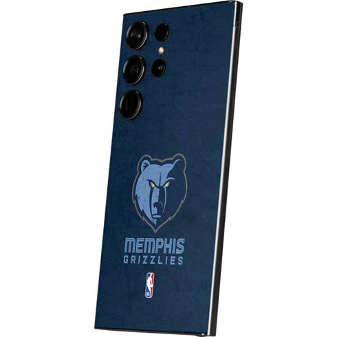 NBA Memphis Grizzlies Distressed Galaxy S25 Ultra Skin